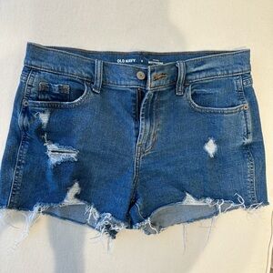 Old Navy Women's Mid Rise Denim Stretch Shorts